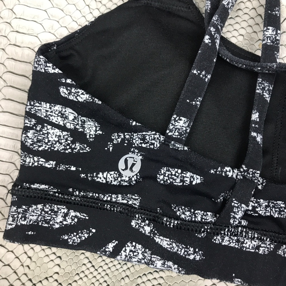 Lululemon wave grey black sports bra energy - Picture 4 of 5